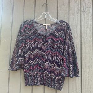 Bat wing printed sweater by American Rag